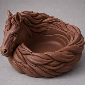 GoldenMane – Elegant Horse Bowl