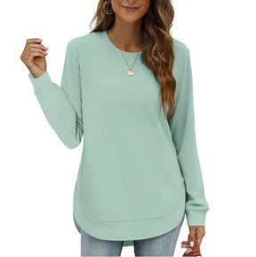 CurveFit – Soft Crewneck Sweatshirt All Day Comfort