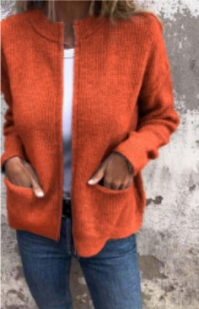 AutumnAura Zip – Soft Knit Jacket