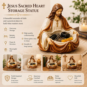 FaithKeeper – Handcrafted Jesus Storage Bowl