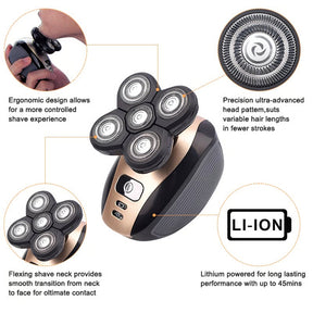 GroomFlex | 5-in-1 4D Electric Shaver Kit
