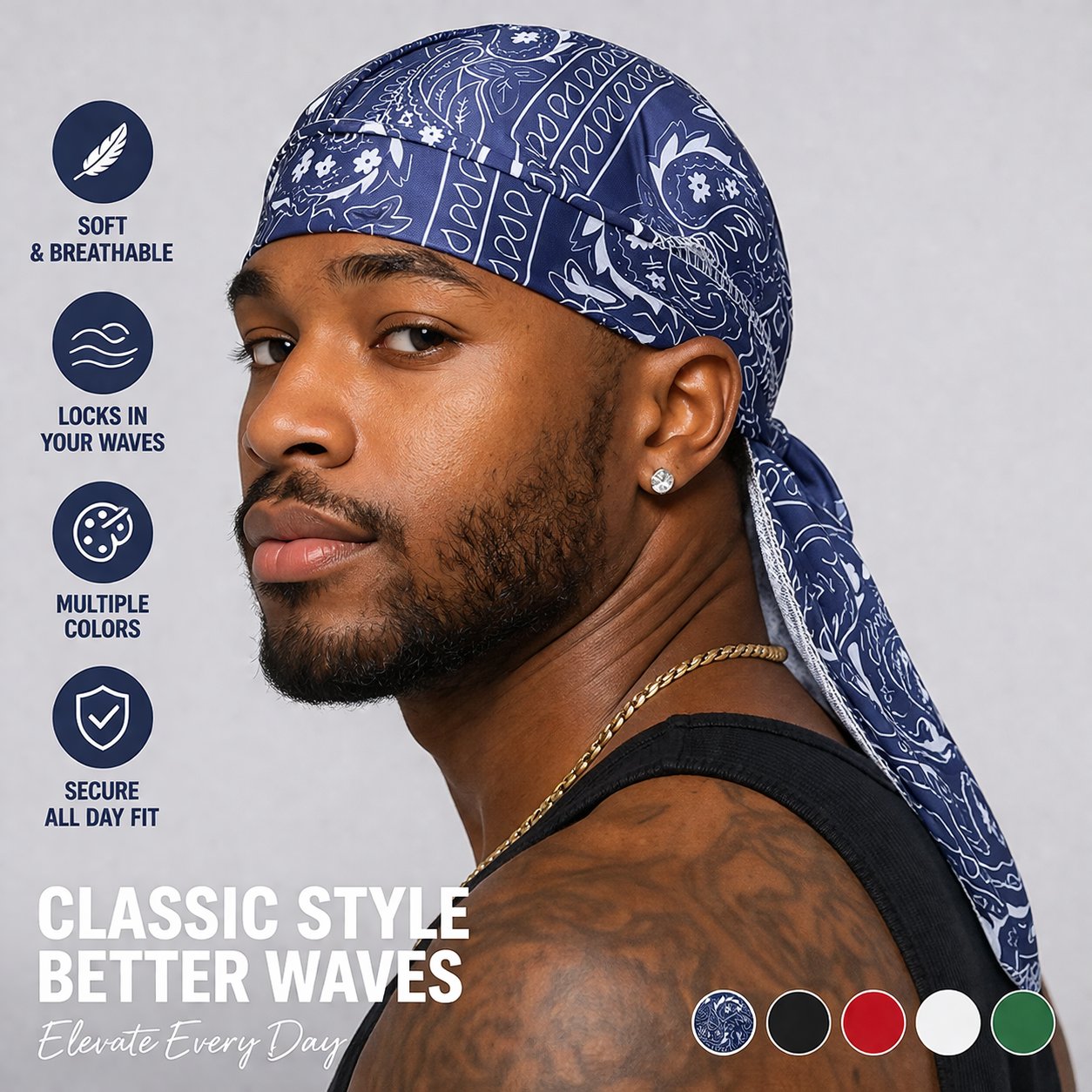 RoyalWave – Paisley Hair Durag