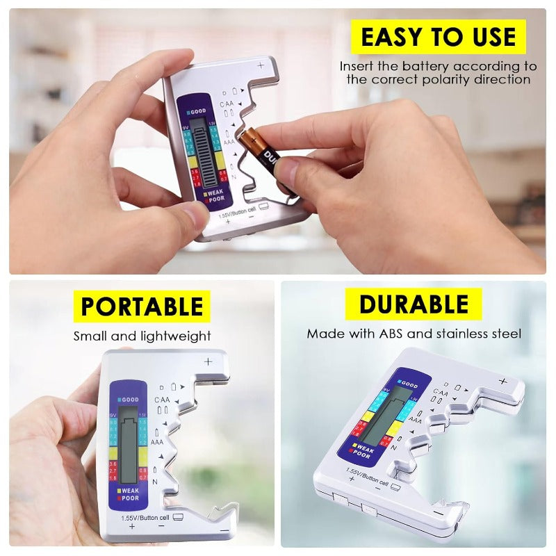 PowerCheck - Universal LCD Battery Tester – Know Your Battery Instantly