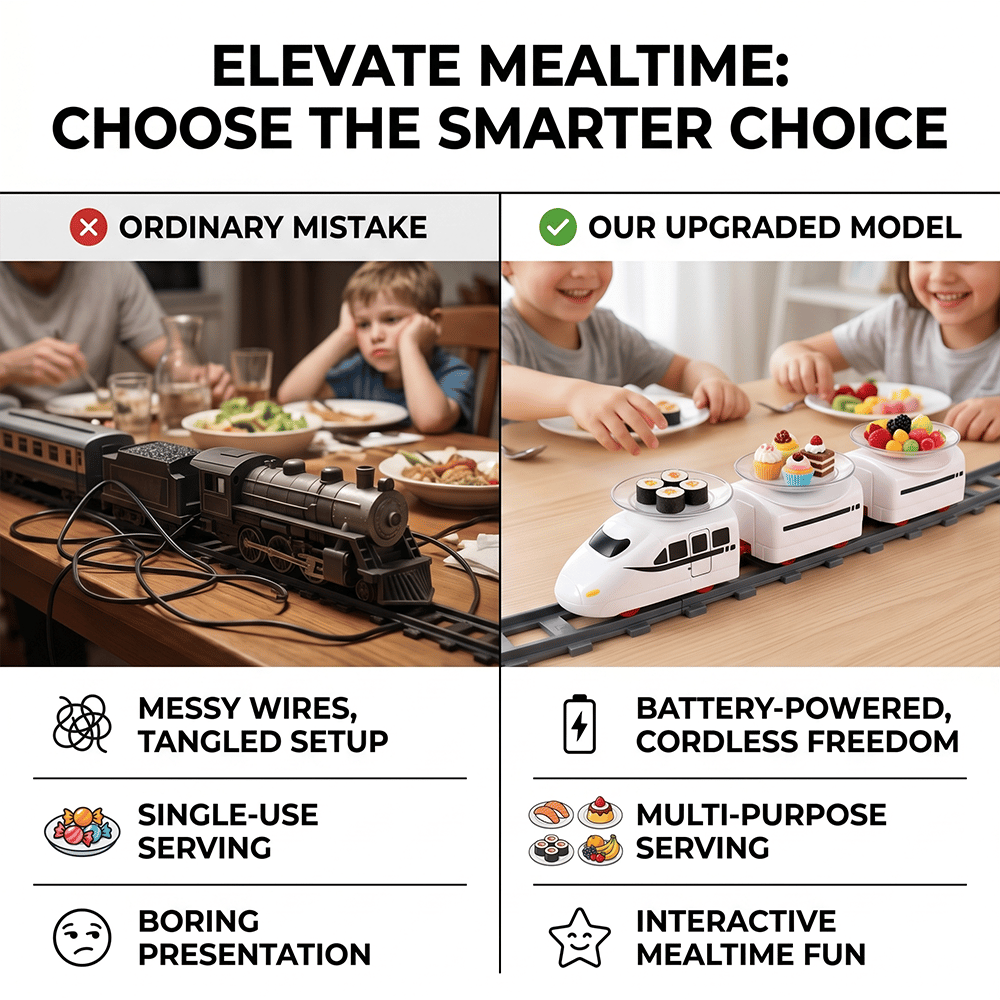 FunRail – Rotating Food Train Serving Set