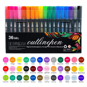 GlowStroke – Double Line Outline Marker Pens