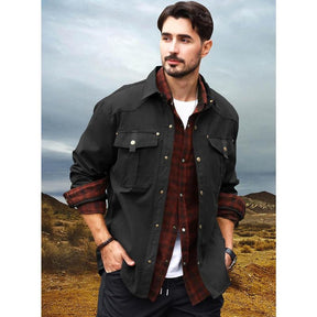 VistaWork – Versatile Flannel-Lined Utility Shacket