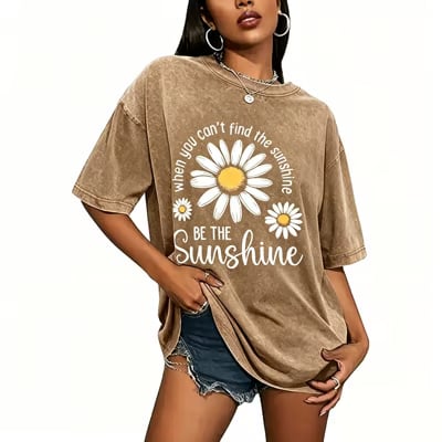 CottonGlow – Breathable Loose Fit Summer Tee for Women