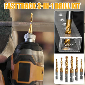 SpiralPro – 3-In-1 Spiral Tap Hex Shank Drill Bit Set