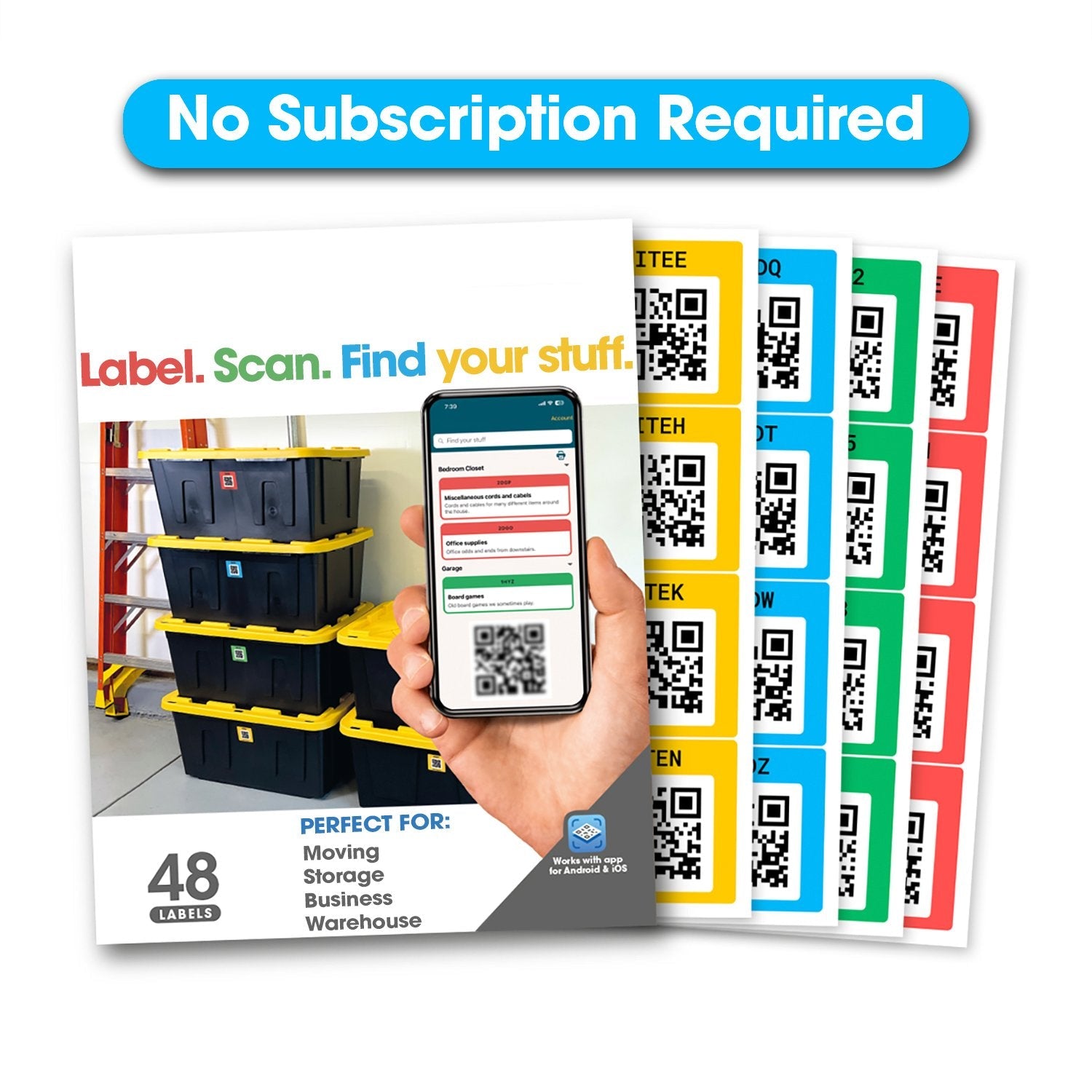 TrackTag - Smart QR Labels for Storage & Inventory