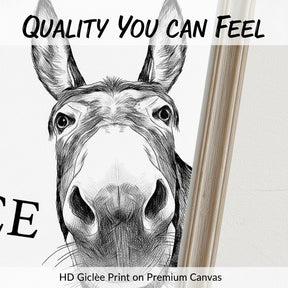 📢Limited-time 50% OFF🏡✨Funny Bathroom Wall Art - "Nice Ass" Donkey Print