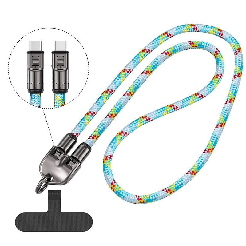 SwiftTether – Fast Charge Data Cable with Phone Lanyard Design