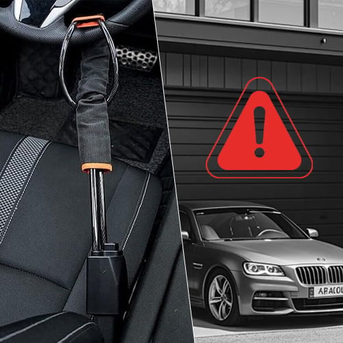 DriveDefender | Seat Belt + Steering Wheel Car Lock System