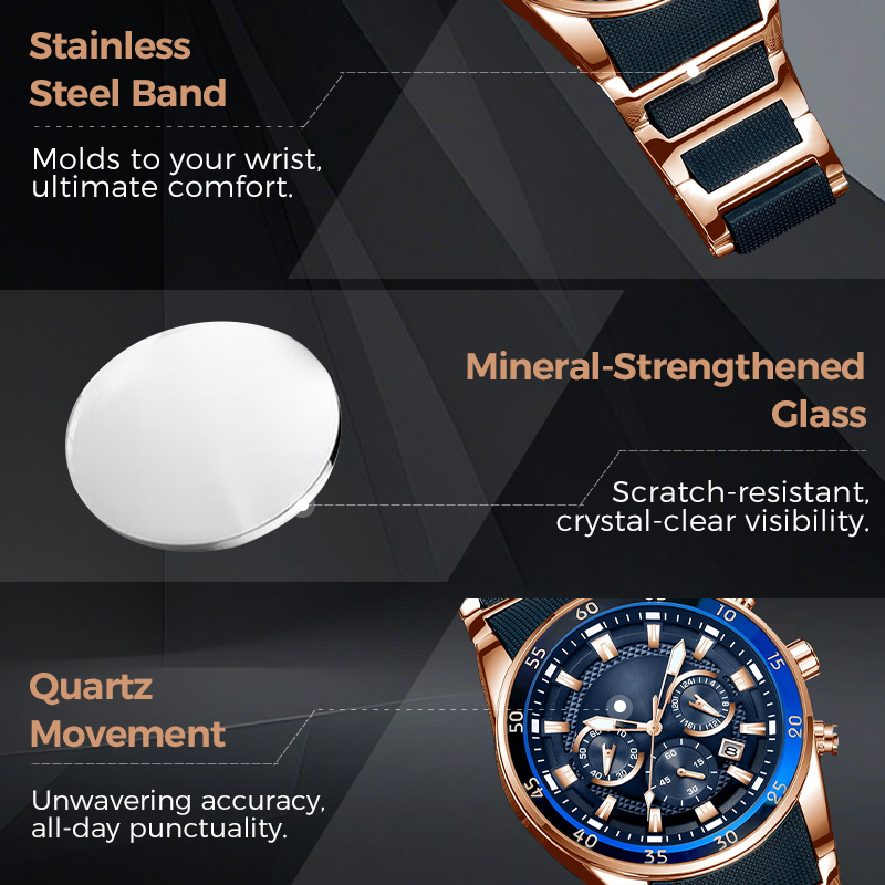 TimeForge – Rugged Men’s Multifunction Watch
