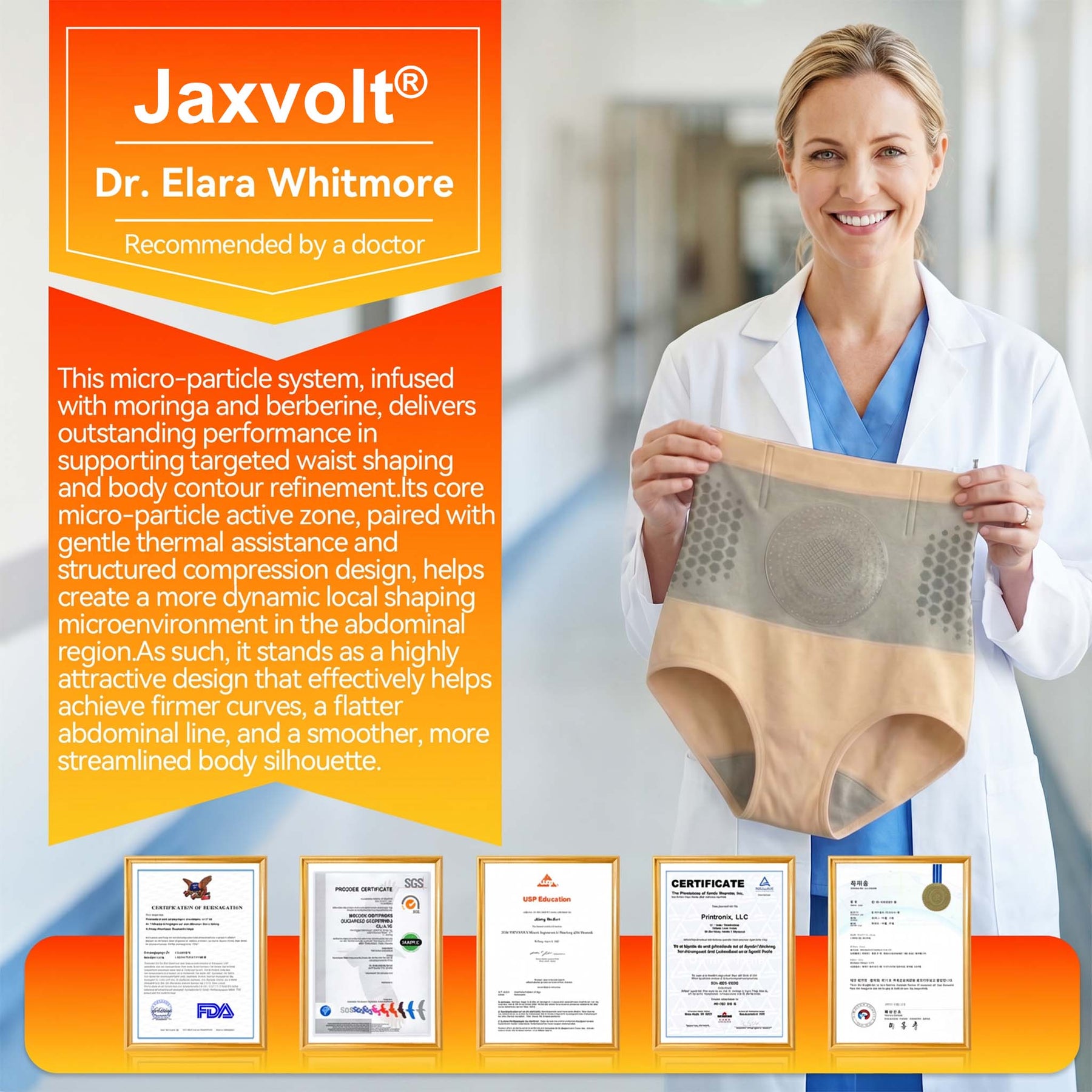 Official Brand Store | 🛡️ Jaxvolt® 2026 Moringa & Berberine 4-in-1 Micro-Particle Shaping & Fat Burning Shorts