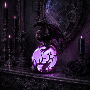 DragonGlow – Mystic Crystal Orb Lamp