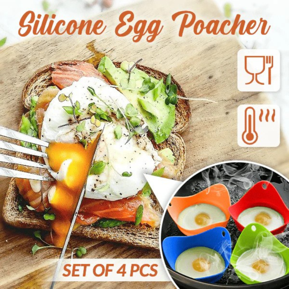 PoachPro - Easy Silicone Egg Poacher (Set of 4)