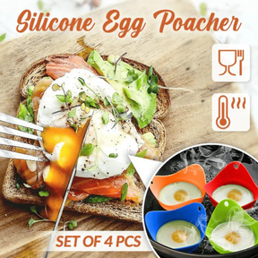 PoachPro - Easy Silicone Egg Poacher (Set of 4)