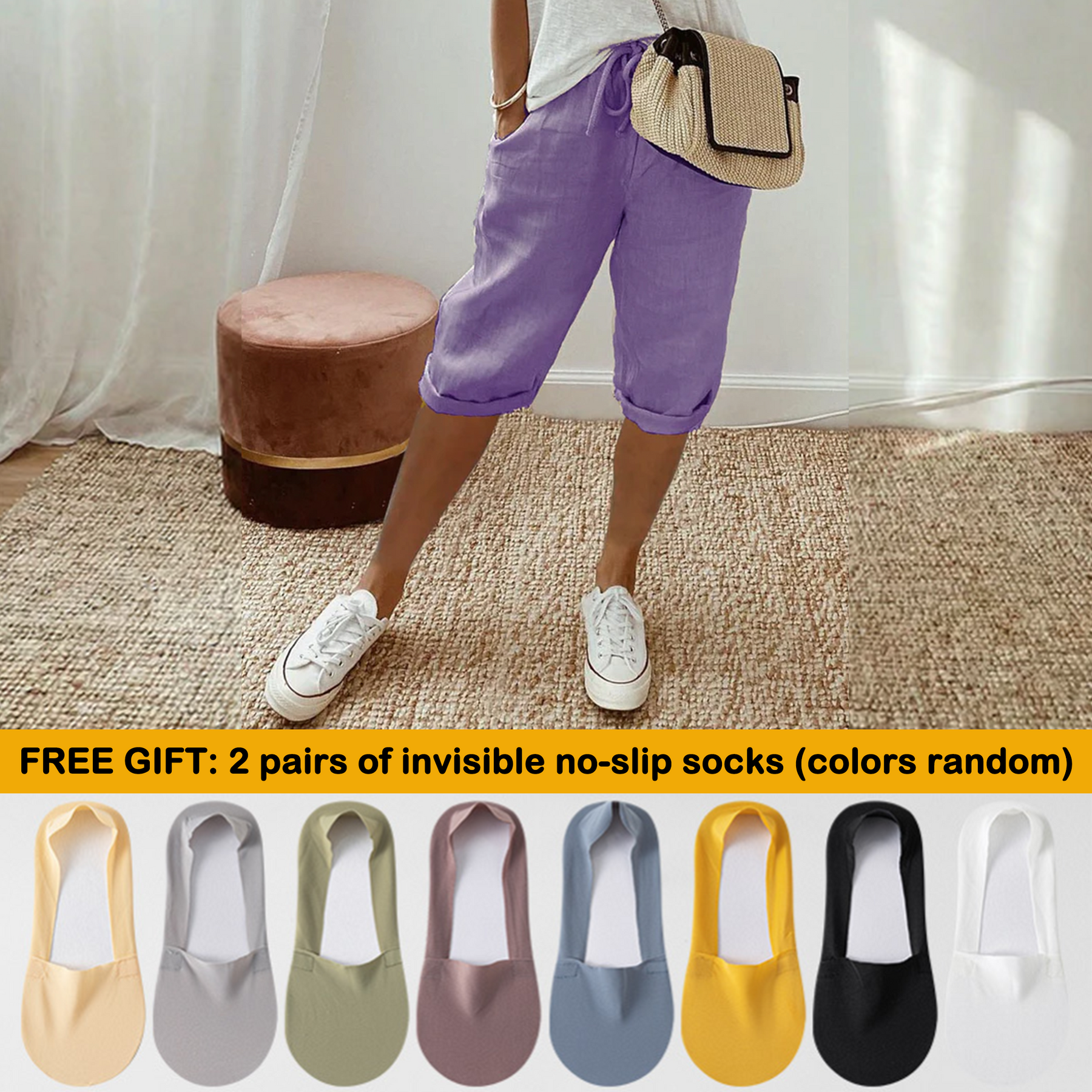 Florel – Breathable Drawstring Capris