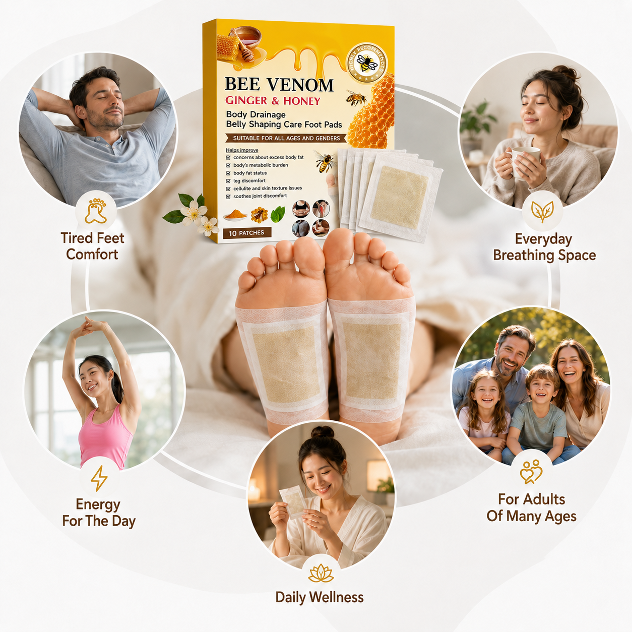 DetoxGlow – Overnight Botanical Foot Care Patches