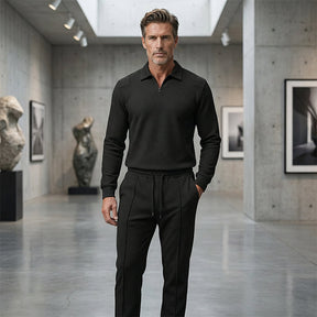 UrbanEase – Breathable Waffle Knit Lounge Set for Men