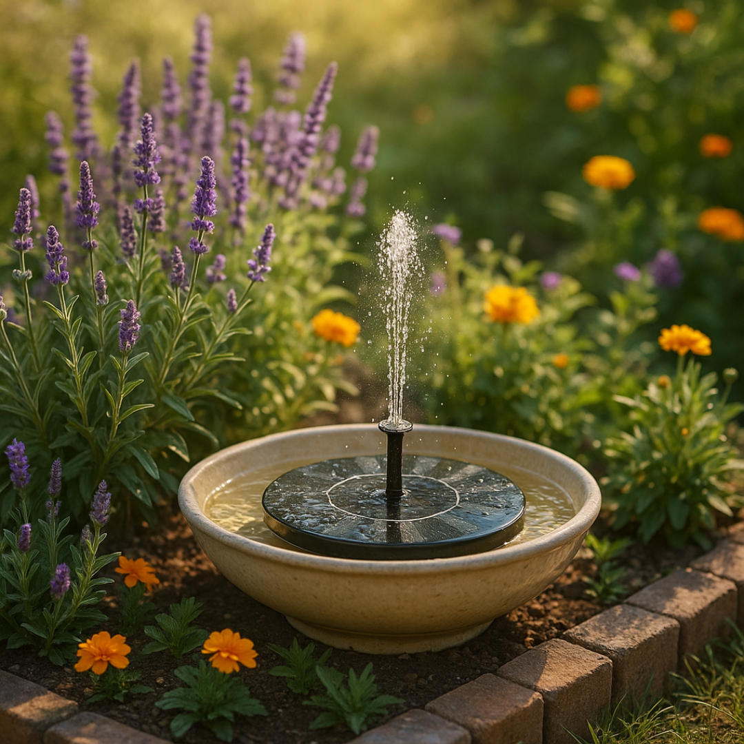 SunFlow – Solar Garden Fountain