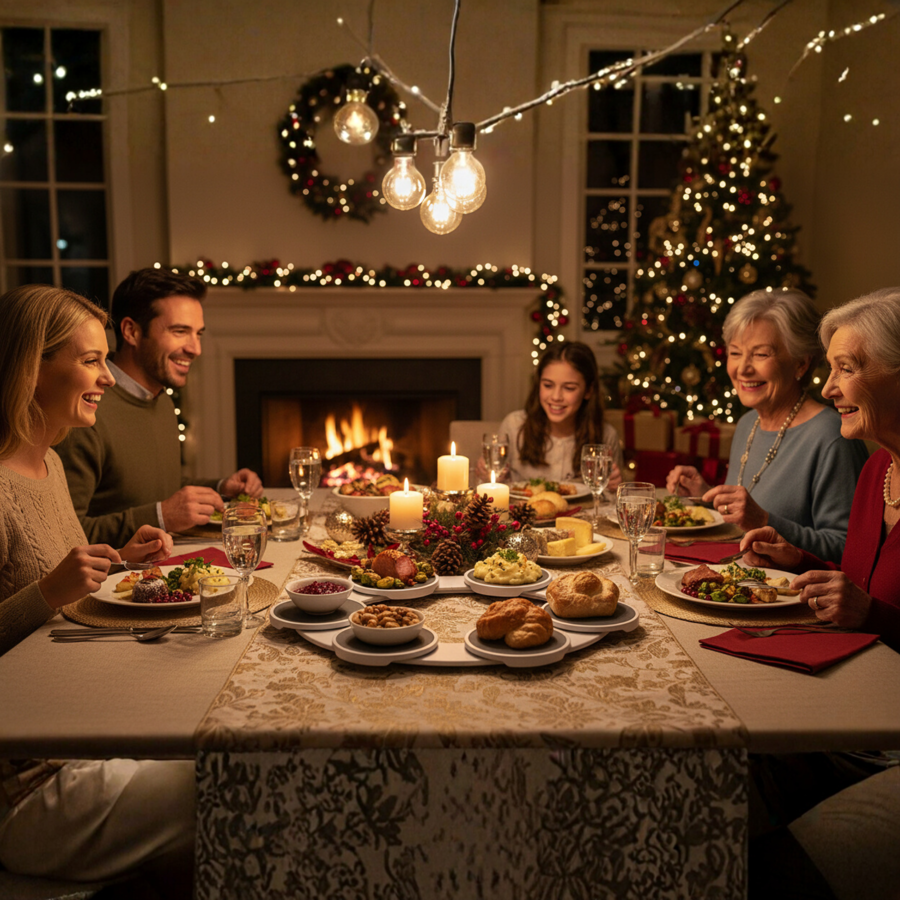 DineRound - Rotating Serving Tray