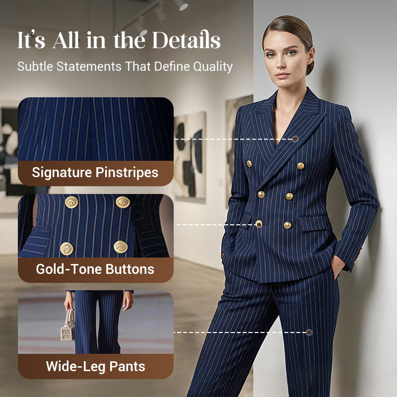 BossEra – Women’s Tailored Pinstripe Suit