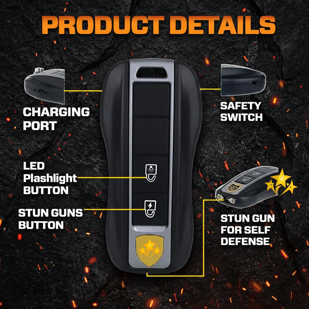 💥 2026 Hot Sale 75% OFF ️🔦 SUPTRUCK™ Voltax 75M Stun Car Keychain ⚡