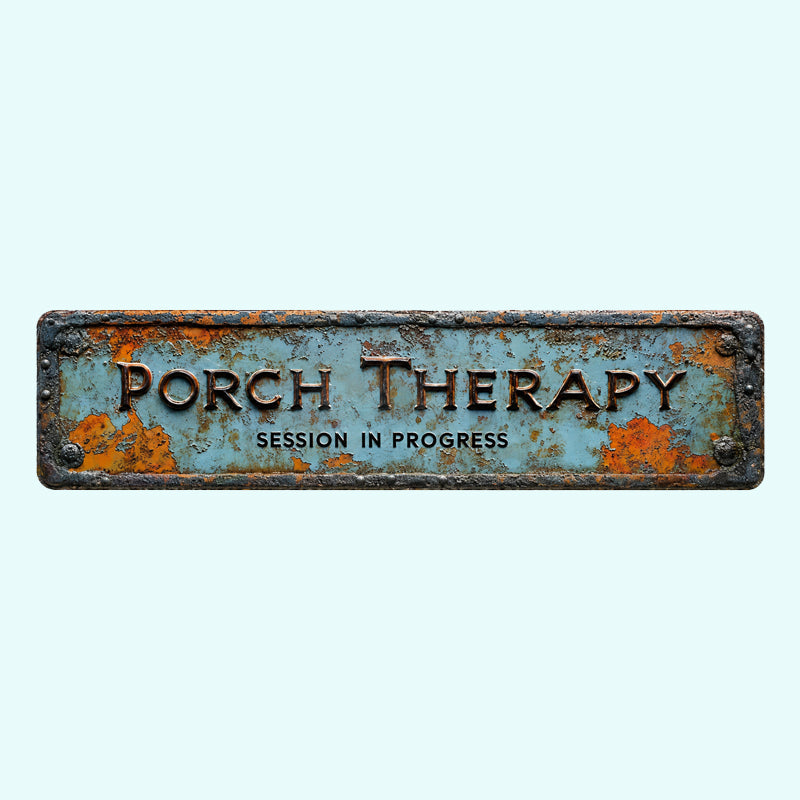 CozyHaven – Rustic Outdoor Porch Therapy Sign