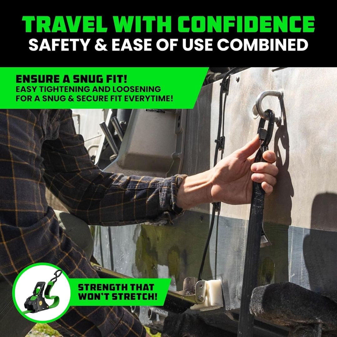 CargoLock - Retractable Ratchet Strap (2026 Upgraded Edition)