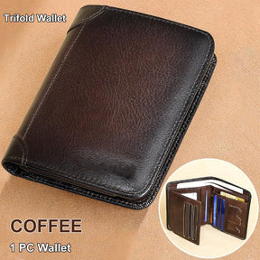 LumeVault – Premium Top-Grain Leather Security Wallet