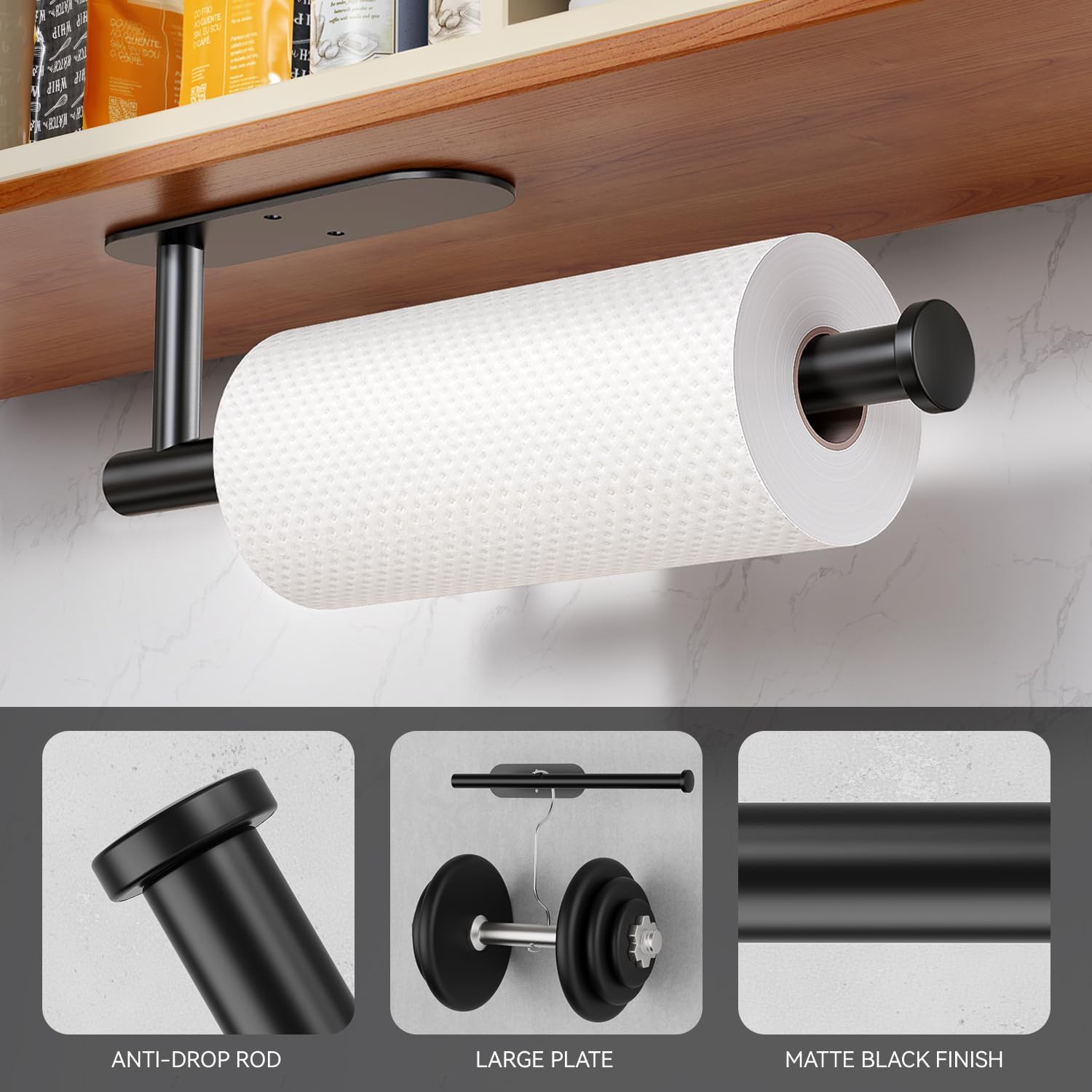 PureSteel – Elegant Wall Roll Holder