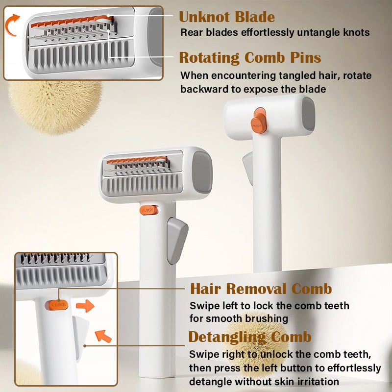 PawGroom – Self-Detangling Pet Brush & Comb