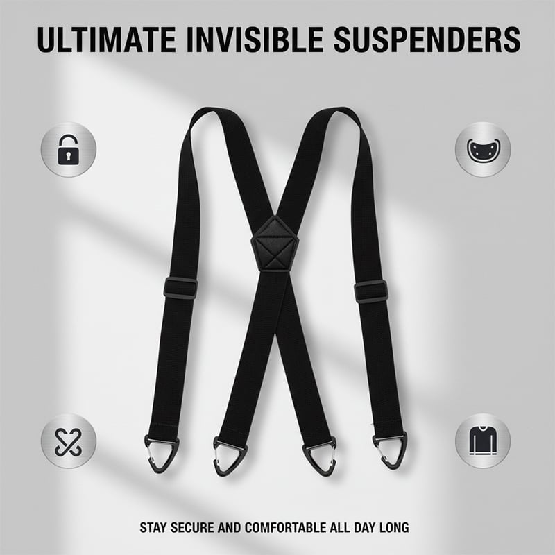 LockFit Elite – 4-Clip Suspenders