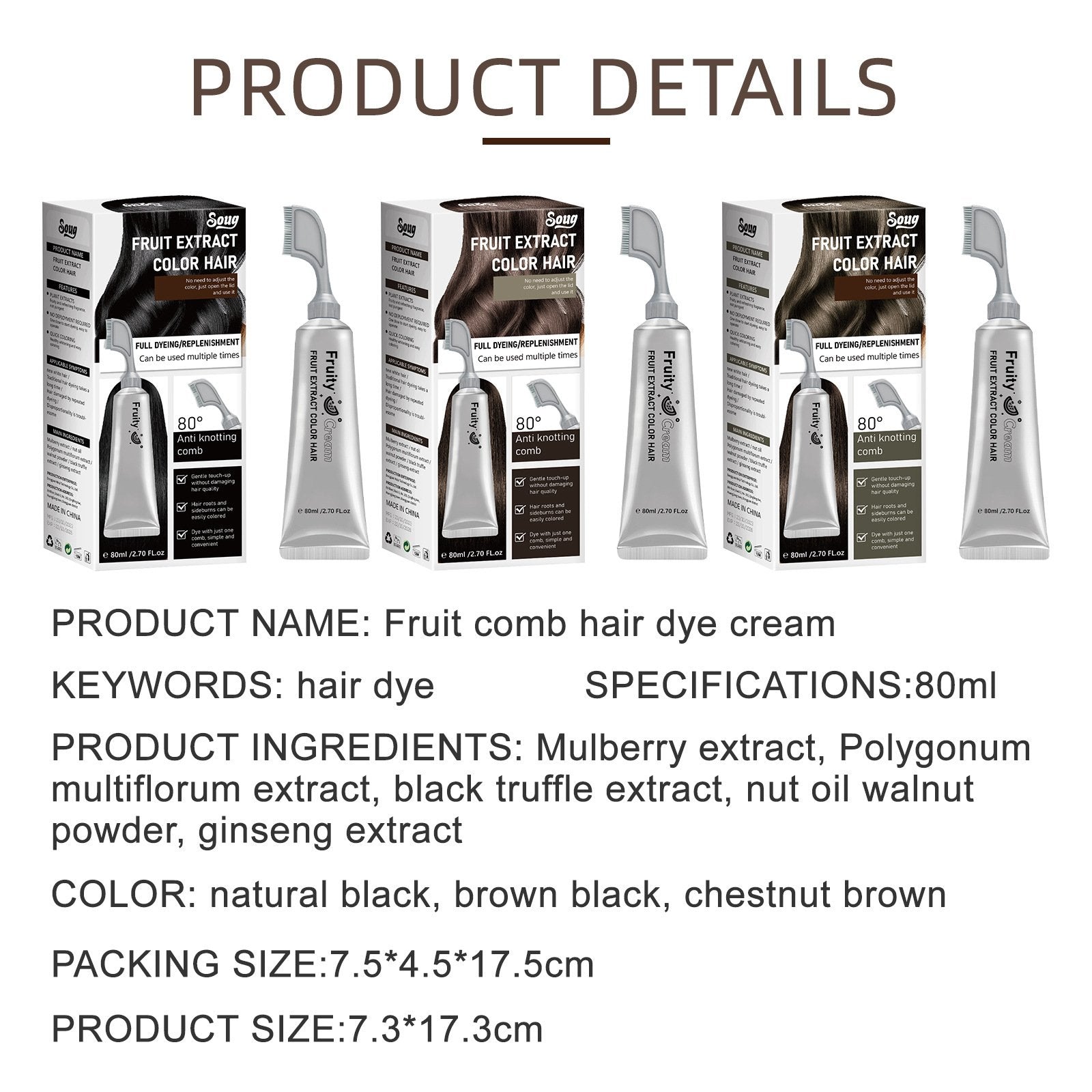 HerbaColor – Plant Extract Hair Dye Essence