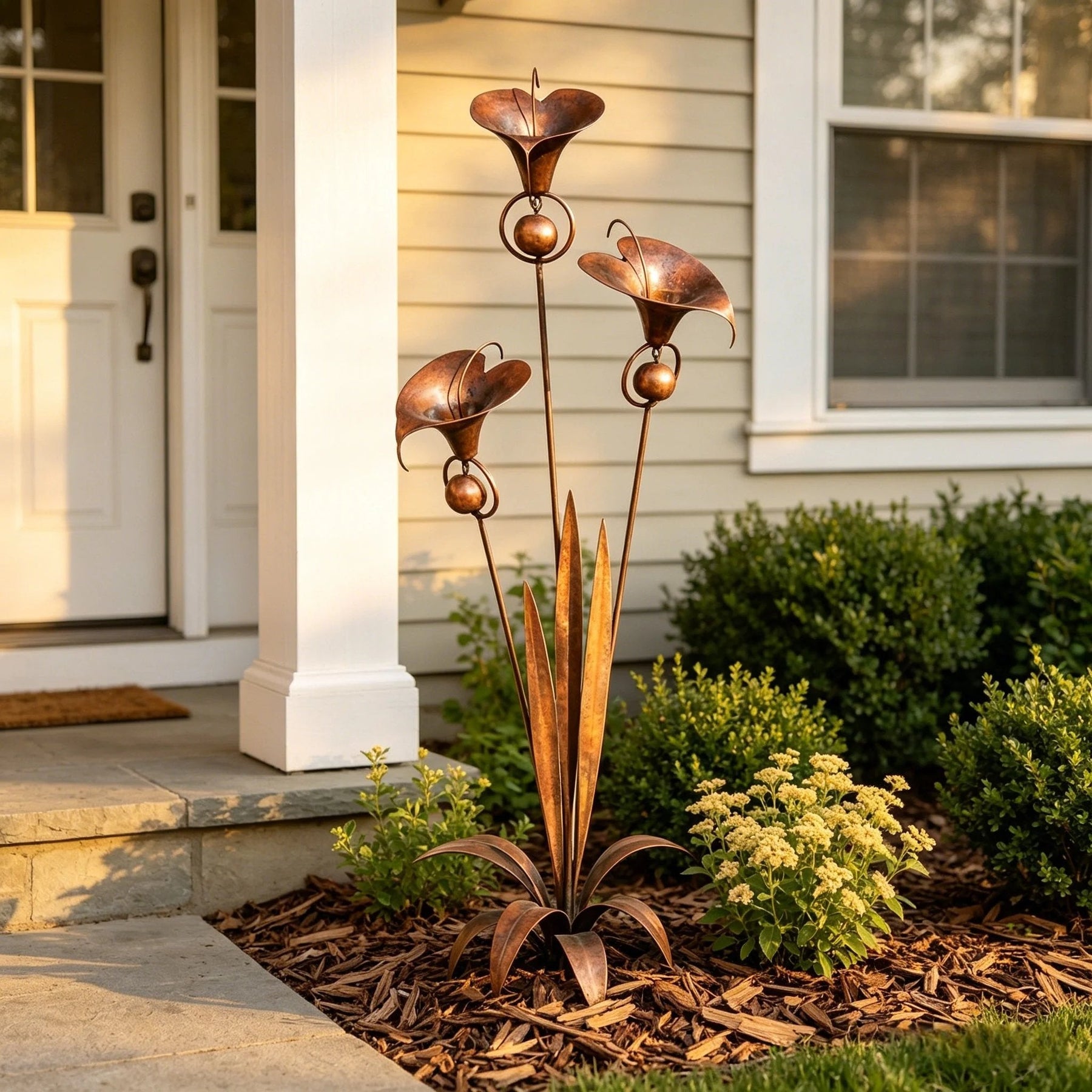 EmberPetal – Handcrafted Copper Lily Accent