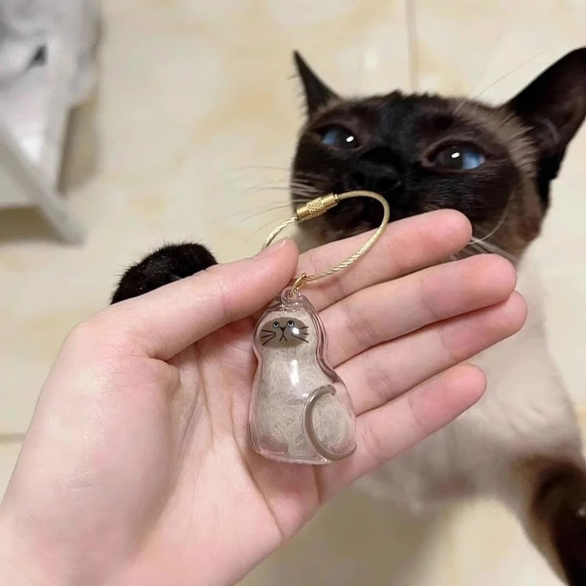ForeverPaw – Pet Hair Memorial Keepsake Keychain