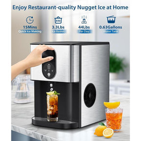 💥 Clearance Sale - Nugget Ice Maker ❄️✨ 44 lbs/Day Self-Dispensing Ice 🧊