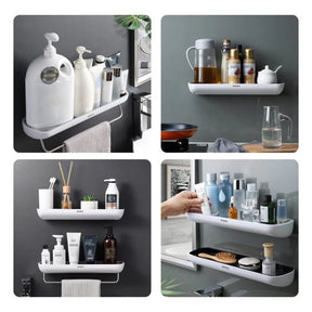 AquaHold – No-Drill Bathroom Storage Shelf