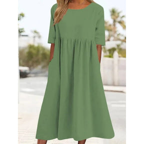Breeza – Loose Fit Summer Cotton Linen Dress