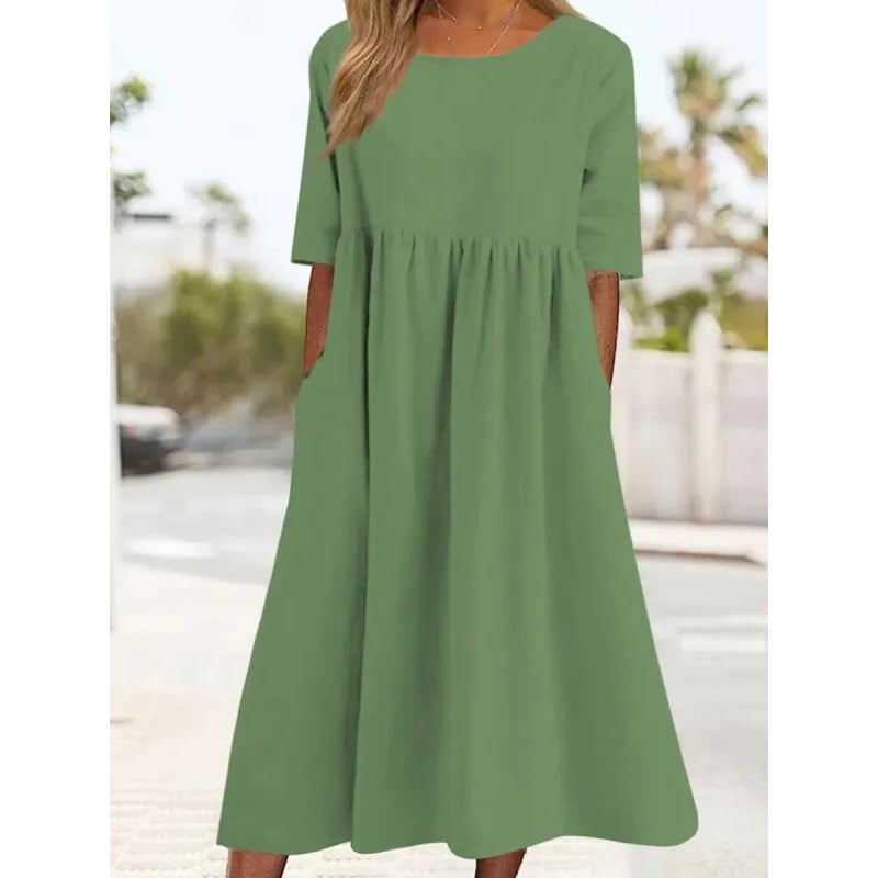 Breeza – Loose Fit Summer Cotton Linen Dress