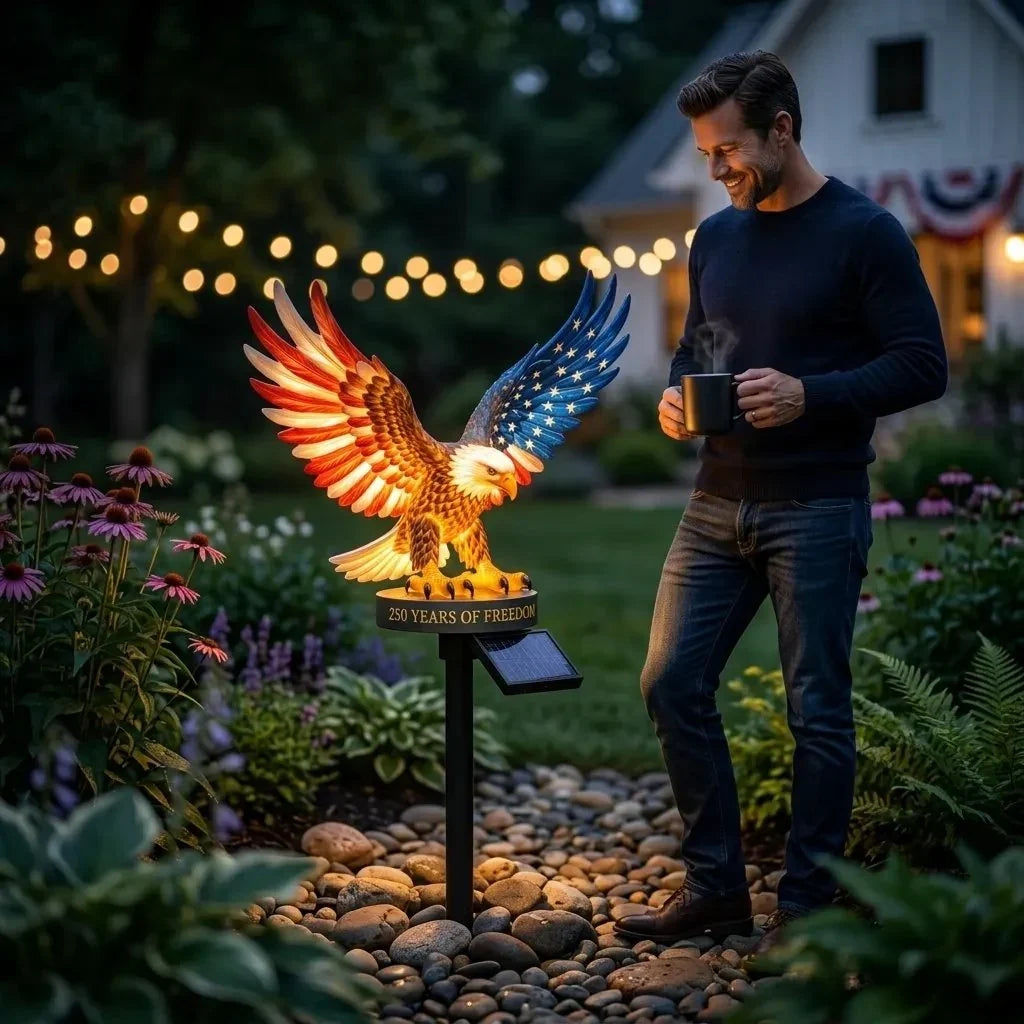 PatriotFlame – Solar Eagle Yard Stake