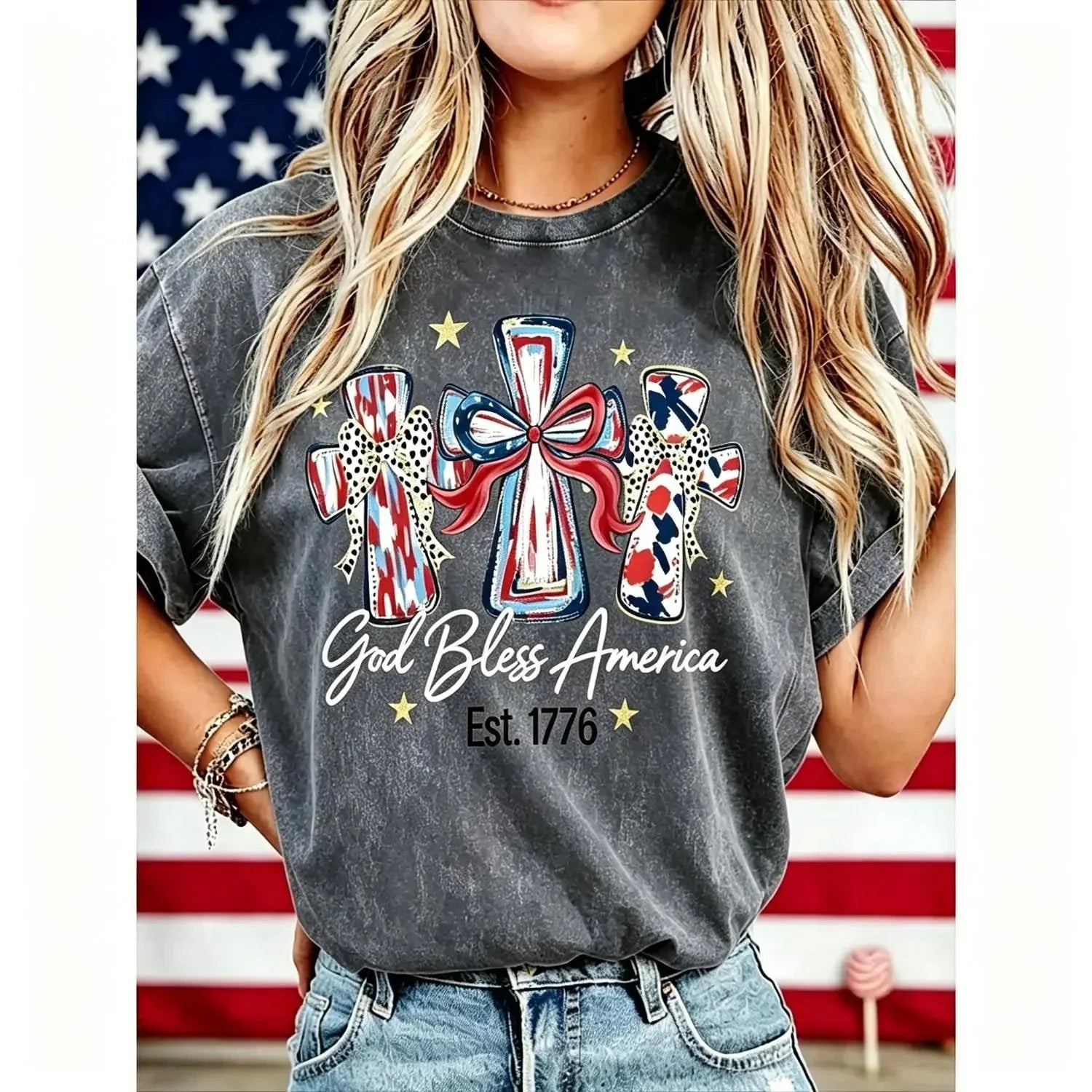 GodBless – Vintage 250th Anniversary Women T-Shirt