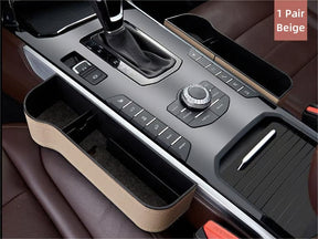 DriveMate – Multi Pocket Leather Car Seat Storage Organizer