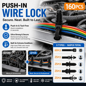 FixWire – Heavy-Duty Push Mount Cable Tie Kit