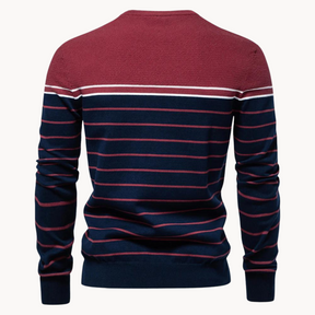 Atlantic Stripe Cotton Sweater | Lupi