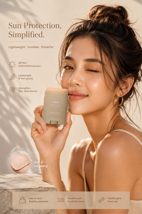GlowBarrier – Lightweight Sunscreen Stick SPF50+