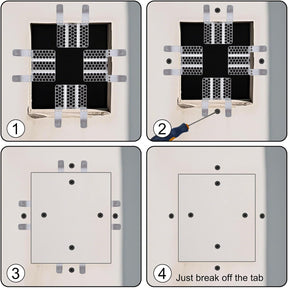WallMate – No-Stud Drywall Repair Support Clip Kit