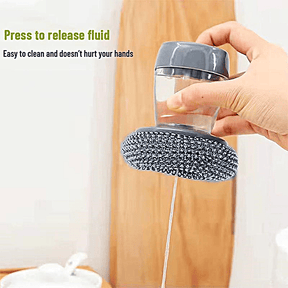 CleanMate - Ergonomic Soap-Release Kitchen Scrubber
