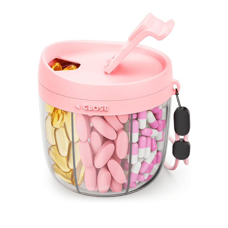 DailyMeds – 6 Compartment Pill Storage Container
